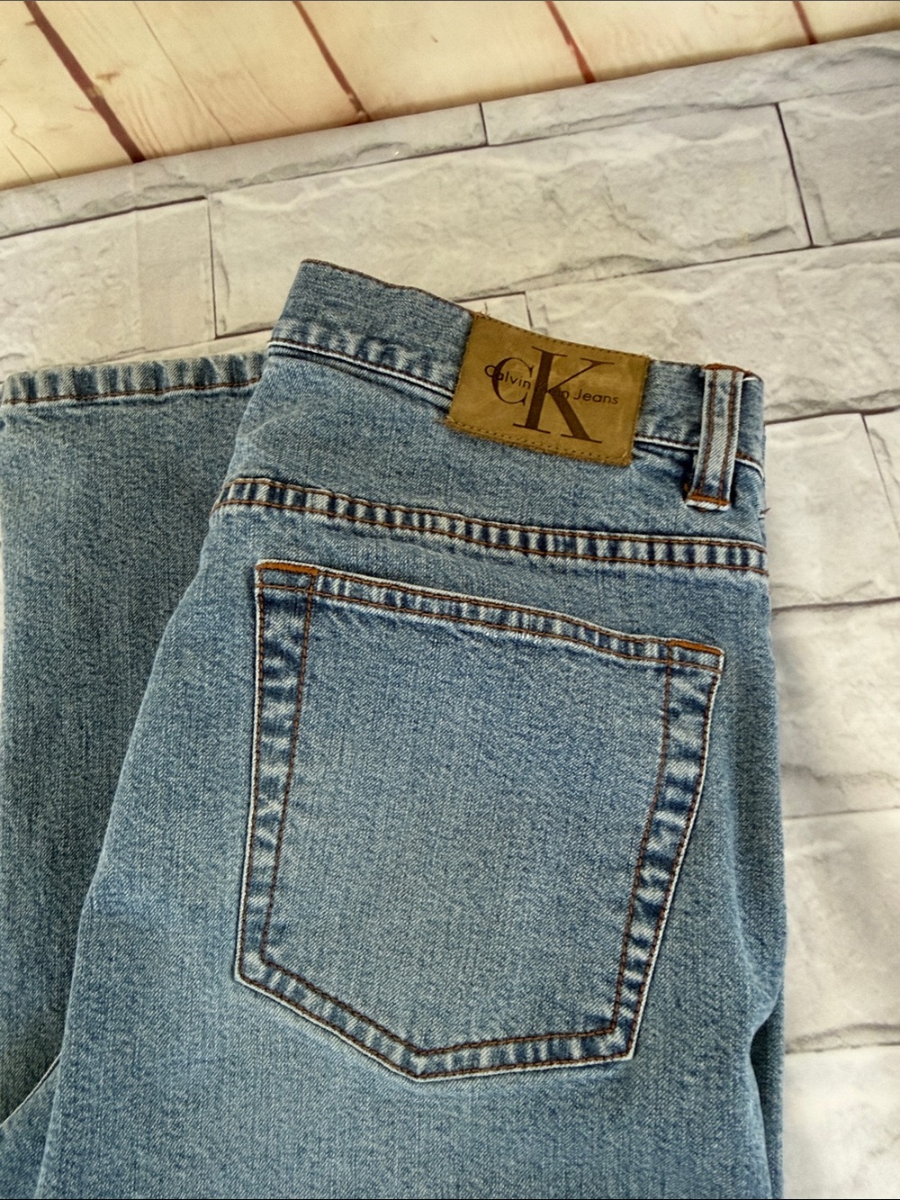 80/90’s vintage CALVIN KLEIN JEAN CK DENIM JEANS SIZE LIGHT WASH SIZE 8
